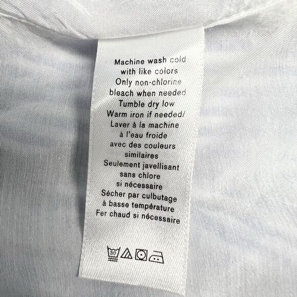 Rag & Bone Drew Off Shoulder Mini Dress Tunic MED Blue Stripe Cotton - Picture 13 of 13